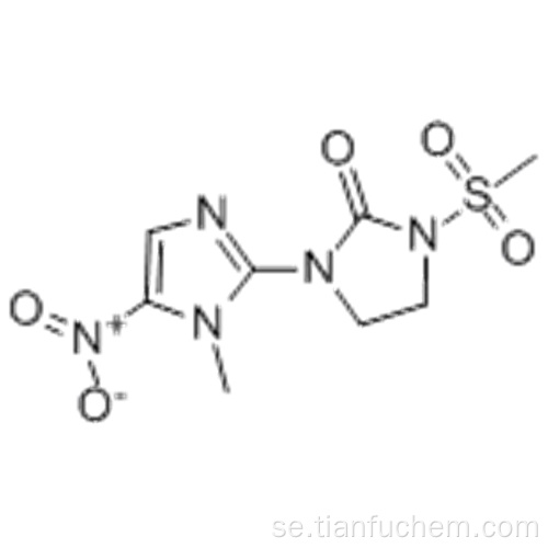 2-imidazolidinon, l- (l-metyl-5-nitro-lH-imidazol-2-yl) -3- (metylsulfonyl) - CAS 56302-13-7
